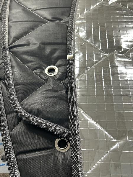 Detail schwarze Thermomatten Standard